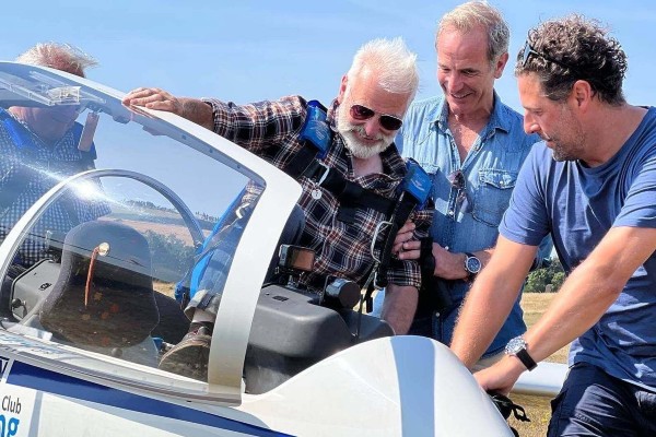 Robson Green on camera in Northumberland