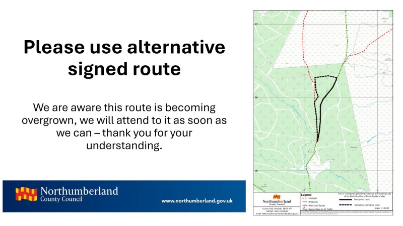 Harwood Forest alternative route
